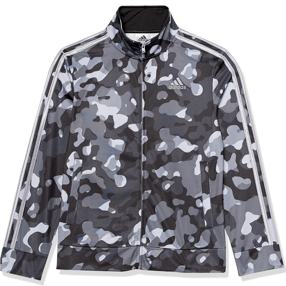 Adidas Track Jacket Camo Boys Size 5 - Picture 1 of 4